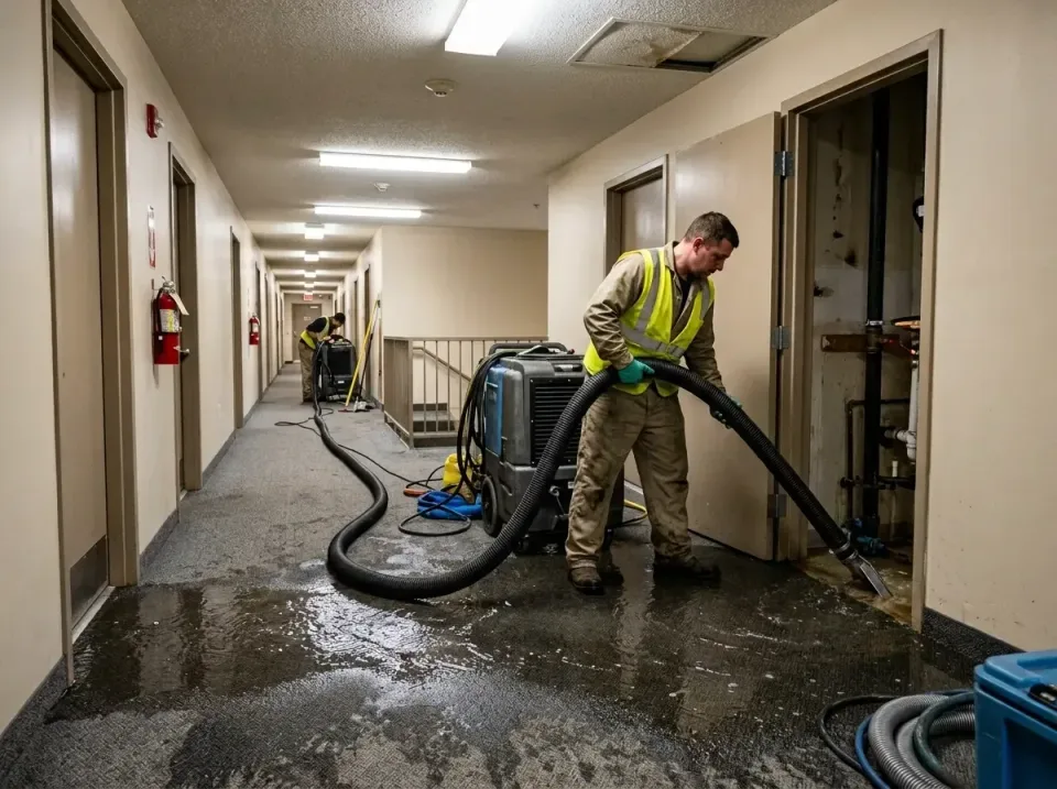 multi-unit-apartment-hallway-f-005 — frequently asked questions, Emergency Burst Pipe Water Extraction & Removal in Southwes…